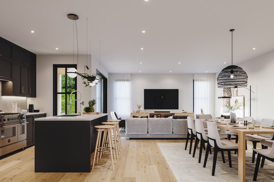 Interior - Family Room 2 for Farmhouse House Plan #23-2770 - 4 bed, 3 bath