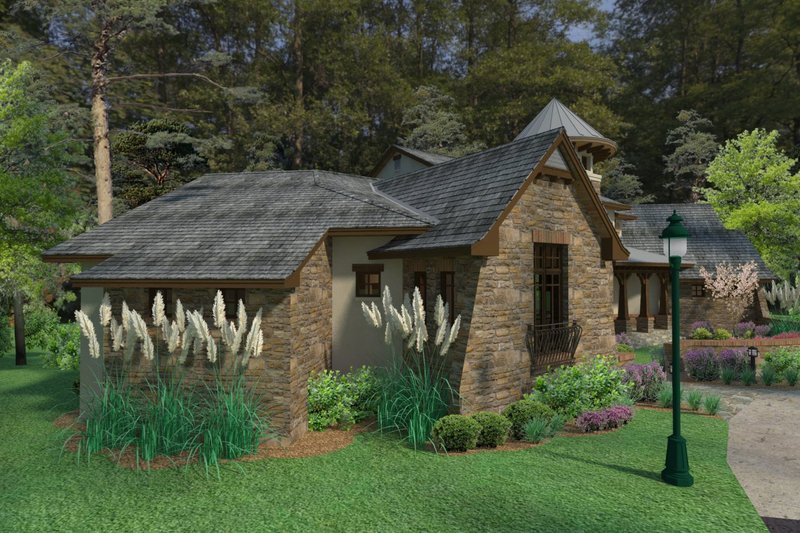 House Plan Design - Exterior - Other Elevation 8 for European House Plan #120-182 - 3 bed, 4 bath