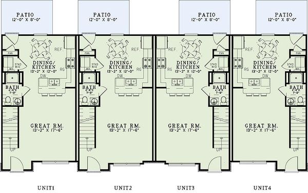 Architectural House Design - Traditional Floor Plan - Main Floor Plan #17-2467