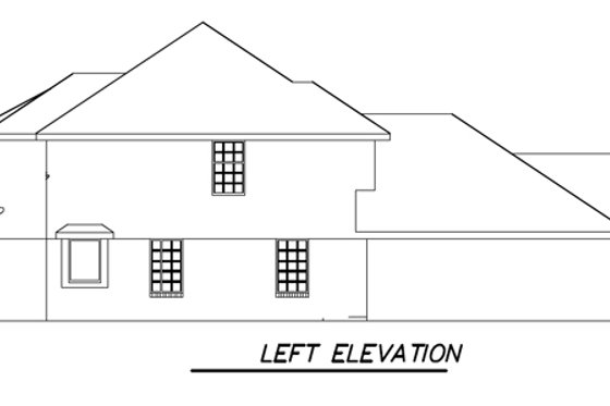 Exterior - Other Elevation 2 for Traditional House Plan #65-318 - 4 bed, 2.5 bath