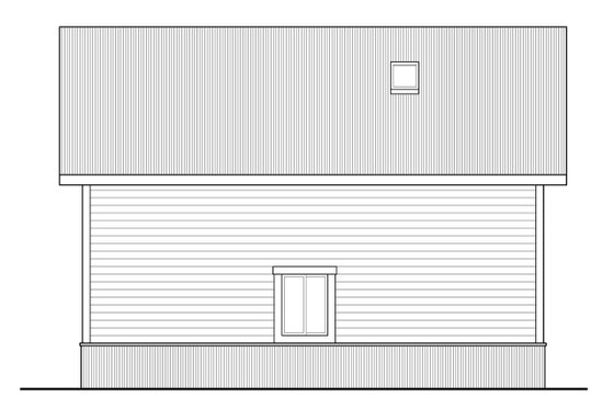 Exterior - Other Elevation for Country House Plan #124-993, 1 bath