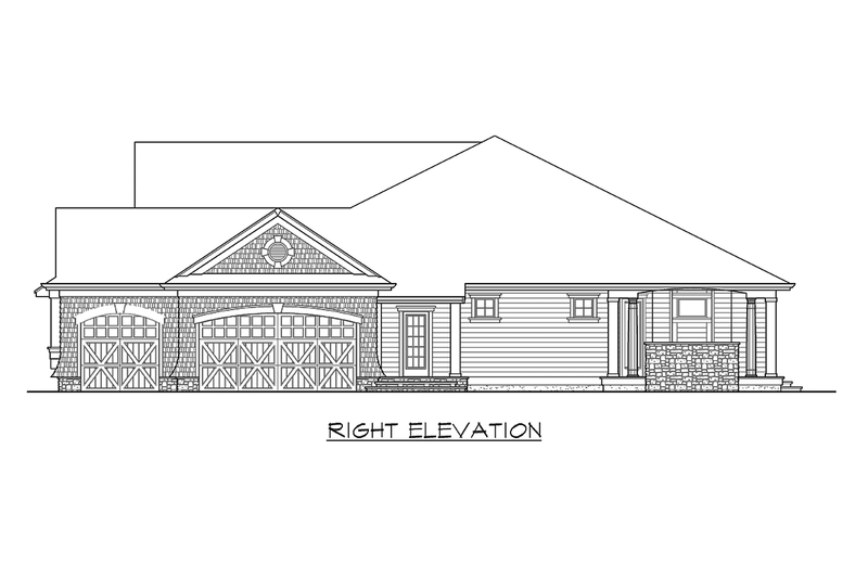 Home Plan - Exterior - Other Elevation 3 for Country House Plan #132-203 - 3 bed, 2.5 bath