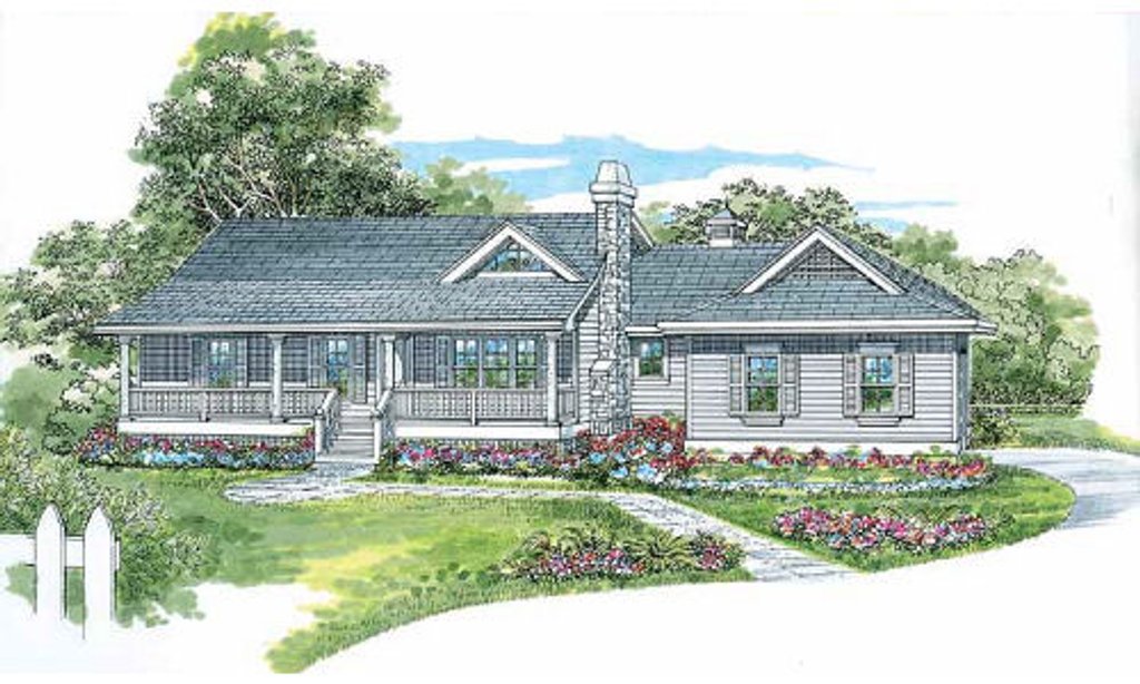 Ranch Style House Plan - 3 Beds 2 Baths 1298 Sq/Ft Plan #47-328 ...