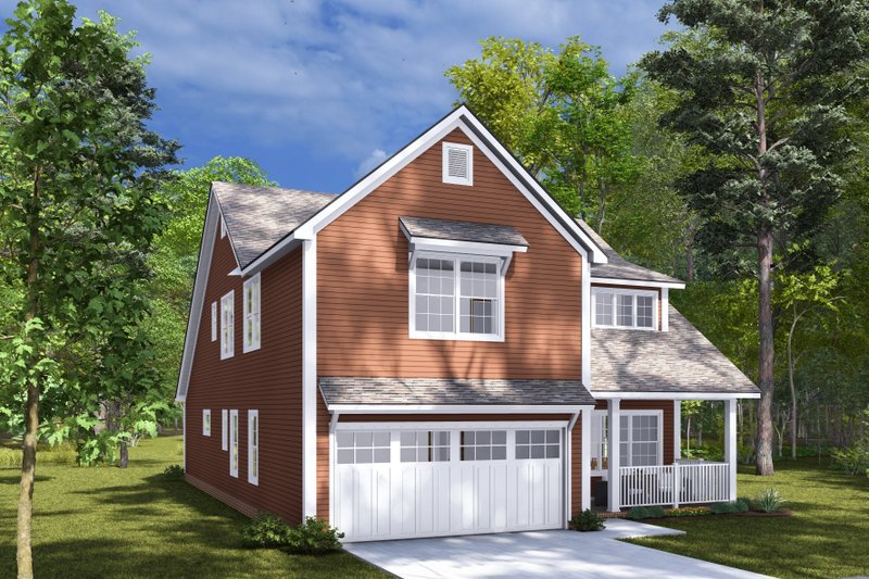 Architectural House Design - Exterior - Other Elevation 2 for Cottage House Plan #513-2274 - 4 bed, 3.5 bath