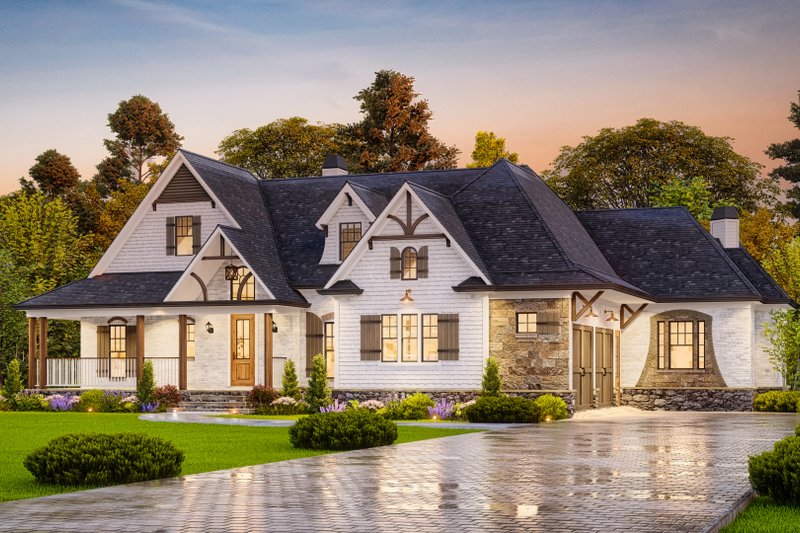 Home Plan - Exterior - Front Elevation 5 for Craftsman House Plan #54-257 - 3 bed, 2.5 bath
