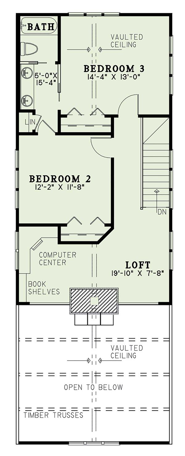 Home Plan - Cabin Floor Plan - Upper Floor Plan #17-3303