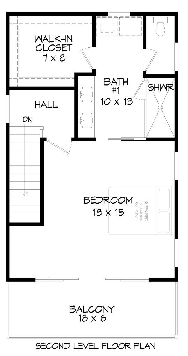 Architectural House Design - Prairie Floor Plan - Upper Floor Plan #932-742