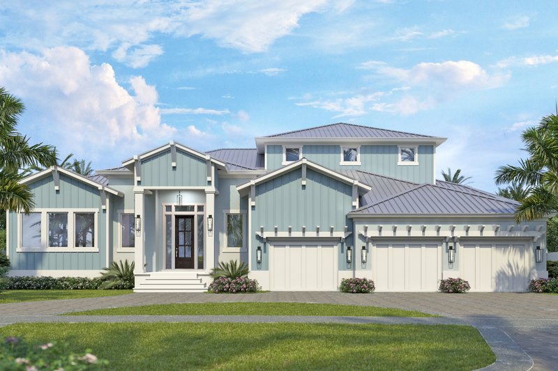 Architectural House Design - Ranch Exterior - Front Elevation Plan #938-112