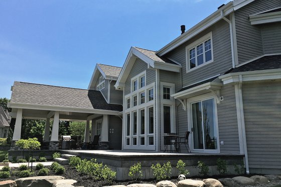 Exterior - Rear Elevation 1 for Traditional House Plan #23-2311 - 5 bed, 3 bath