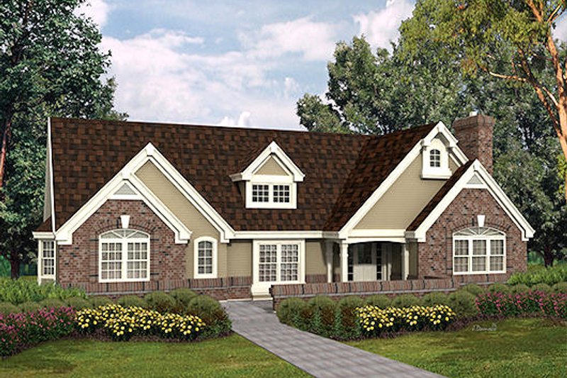 Home Plan - Ranch Exterior - Front Elevation Plan #57-289