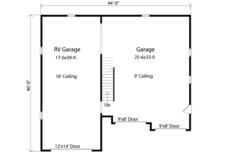 Architectural House Design - Floor Plan - Main Floor for Traditional House Plan #22-430, 0 bath