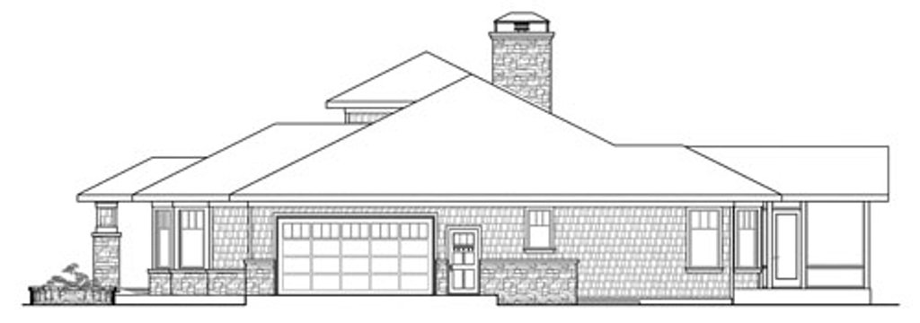 Prairie Style House Plan - 3 Beds 3.5 Baths 3394 Sq/Ft Plan #124-821 ...