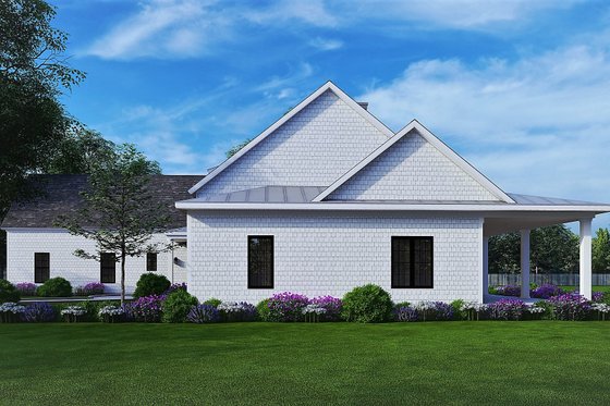 Exterior - Other Elevation 8 for Ranch House Plan #54-400 - 3 bed, 3.5 bath