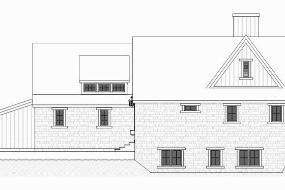 Exterior - Other Elevation 2 for Traditional House Plan #901-135 - 4 bed, 2.5 bath
