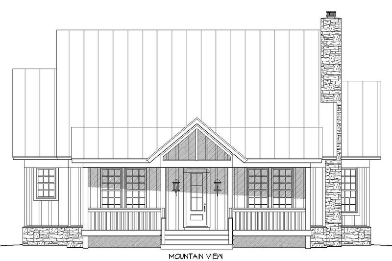 Dream House Plan - Exterior - Other Elevation for Cabin House Plan #932-48 - 3 bed, 3.5 bath