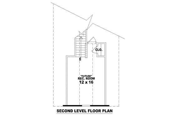 Floor Plan - Other Floor for European House Plan #81-1427 - 3 bed, 2 bath