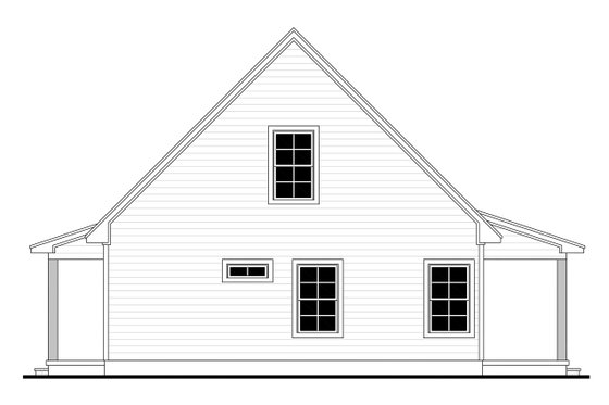 Exterior - Other Elevation 1 for Farmhouse House Plan #430-285 - 1 bed, 2 bath