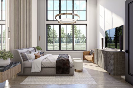 Interior - Master Bedroom 1 for Barndominium House Plan #455-293 - 3 bed, 2.5 bath