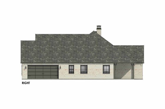 Exterior - Other Elevation 1 for European House Plan #1096-82 - 4 bed, 2 bath
