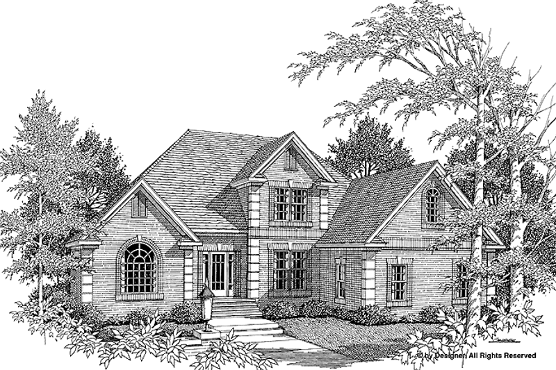 Dream House Plan - Mediterranean Exterior - Front Elevation Plan #56-651