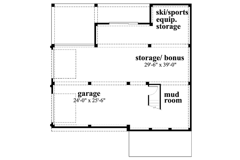 Home Plan - Floor Plan - Lower Floor for Traditional House Plan #930-114 - 3 bed, 3.5 bath