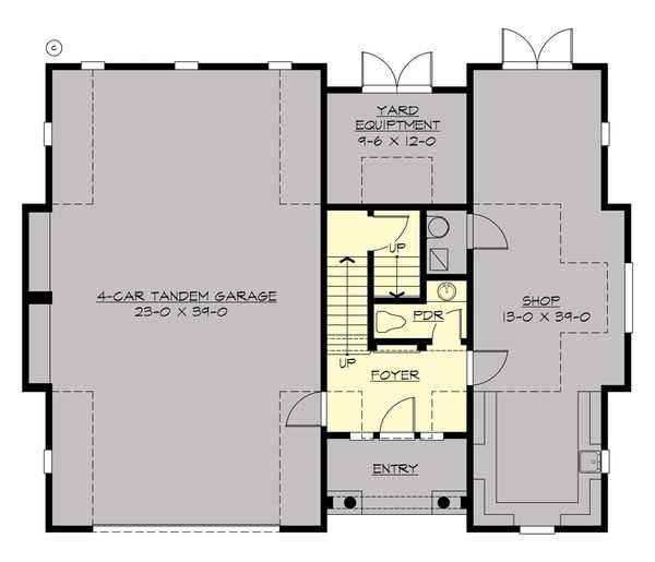 Home Plan - Traditional Floor Plan - Main Floor Plan #132-191
