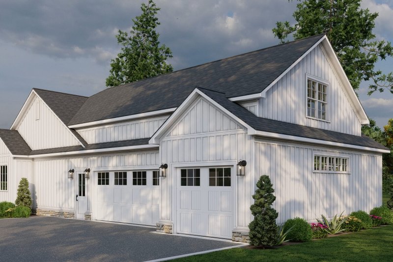 House Design - Exterior - Other Elevation 1 for Farmhouse House Plan #923-381 - 3 bed, 2.5 bath