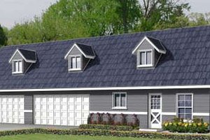 Country Exterior - Front Elevation Plan #1-117