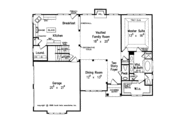 Traditional Style House Plan - 4 Beds 2.5 Baths 2044 Sq/Ft Plan #927-557 Floor 