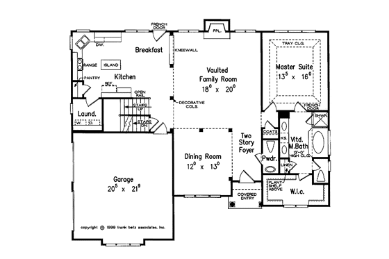 Floor Plan - Main Floor for Traditional House Plan #927-557 - 4 bed, 2.5 bath