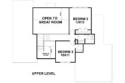 Mediterranean Style House Plan - 3 Beds 2.5 Baths 1774 Sq/Ft Plan #56-645 