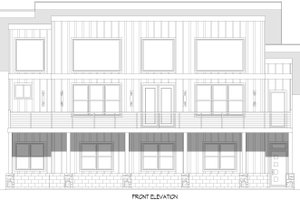 Exterior - Front Elevation 3 for Contemporary House Plan #932-1129 - 3 bed, 3 bath