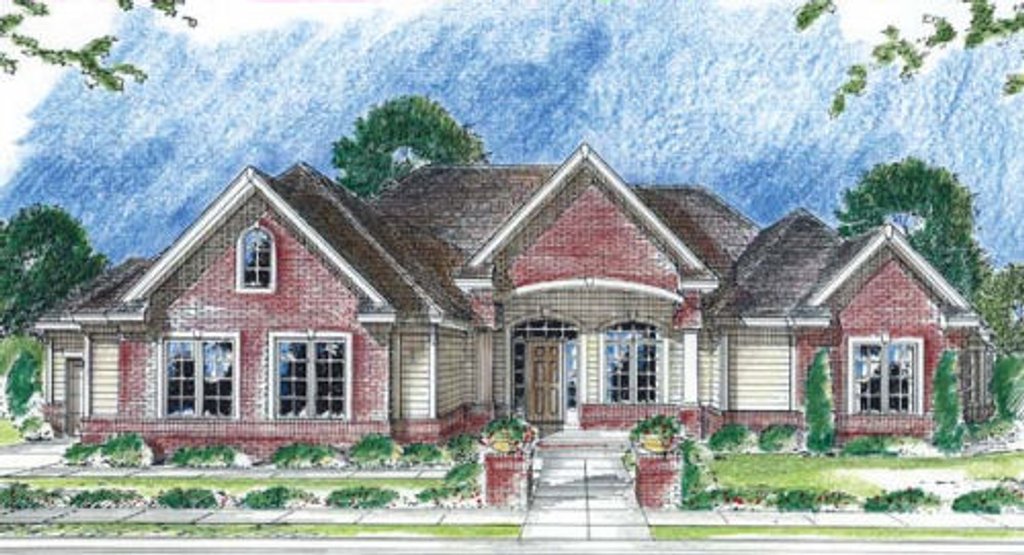 Southern Style House Plan - 2 Beds 2.5 Baths 2494 Sq/Ft Plan #312-677