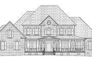 Colonial Style House Plan - 6 Beds 6.5 Baths 4140 Sq/Ft Plan #1054-12 