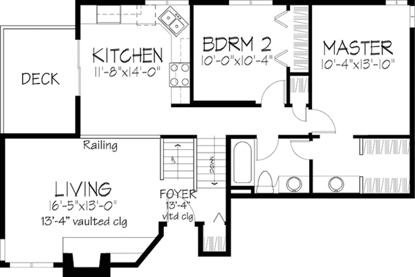 Home Plan - Contemporary Floor Plan - Main Floor Plan #320-1156
