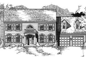 Home Plan - Classical Exterior - Front Elevation Plan #953-8