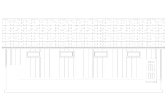 Exterior - Other Elevation 1 for Traditional House Plan #1060-113, 0.5 bath