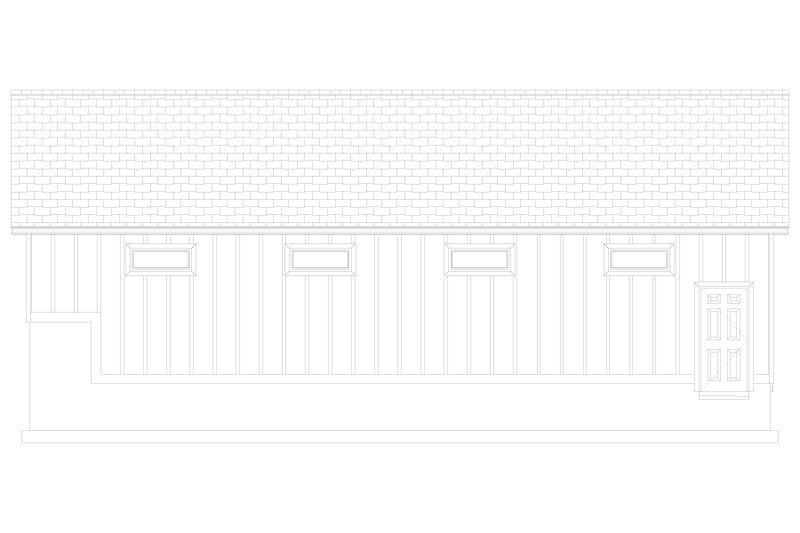 Dream House Plan - Exterior - Other Elevation 1 for Traditional House Plan #1060-113, 0.5 bath