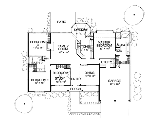House Design - Country Floor Plan - Main Floor Plan #472-72