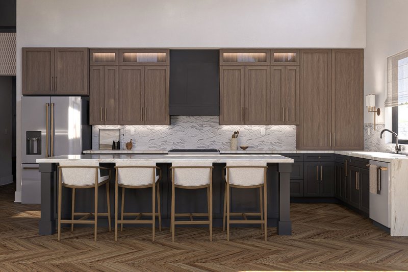 House Blueprint - Interior - Kitchen for Barndominium House Plan #455-385 - 6 bed, 5.5 bath