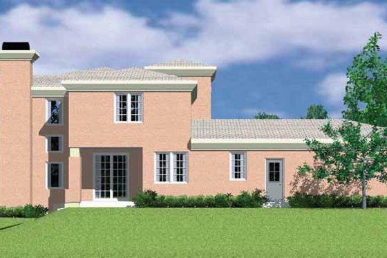 Exterior - Other Elevation 1 for Mediterranean House Plan #72-1118 - 4 bed, 2.5 bath
