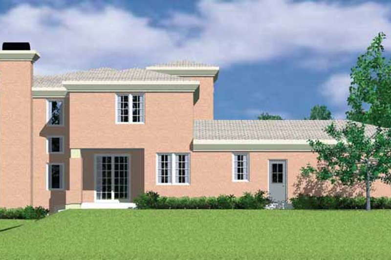 Home Plan - Exterior - Other Elevation 1 for Mediterranean House Plan #72-1118 - 4 bed, 2.5 bath