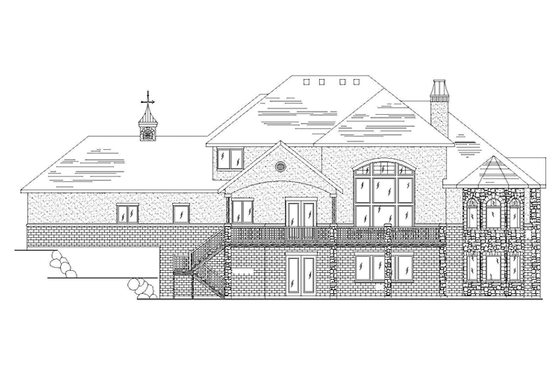 Home Plan - Exterior - Rear Elevation for Country House Plan #945-72 - 3 bed, 2.5 bath