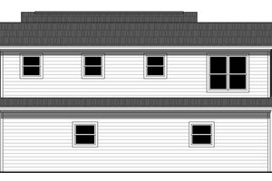 Exterior - Rear Elevation for Craftsman House Plan #21-355 - 1 bed, 1 bath