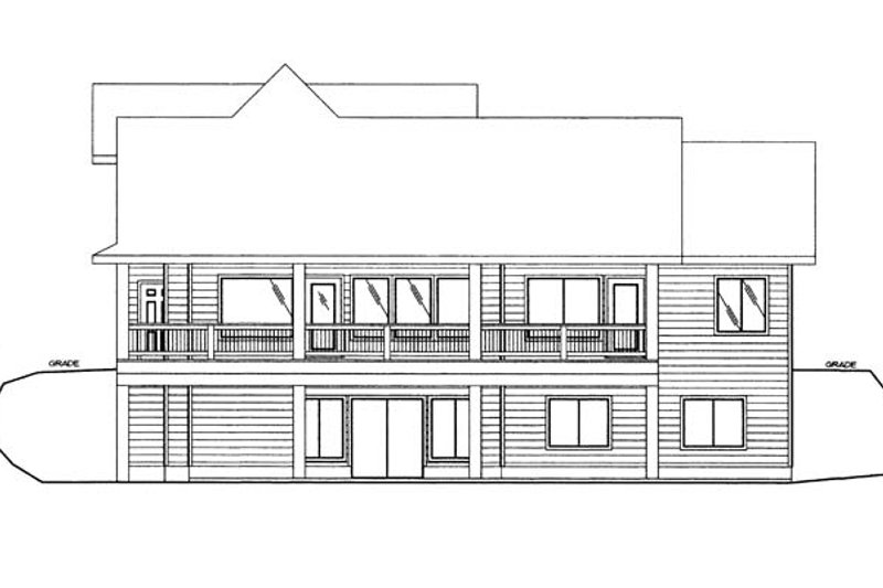 Dream House Plan - Exterior - Rear Elevation 5 for Craftsman House Plan #117-859 - 4 bed, 3 bath