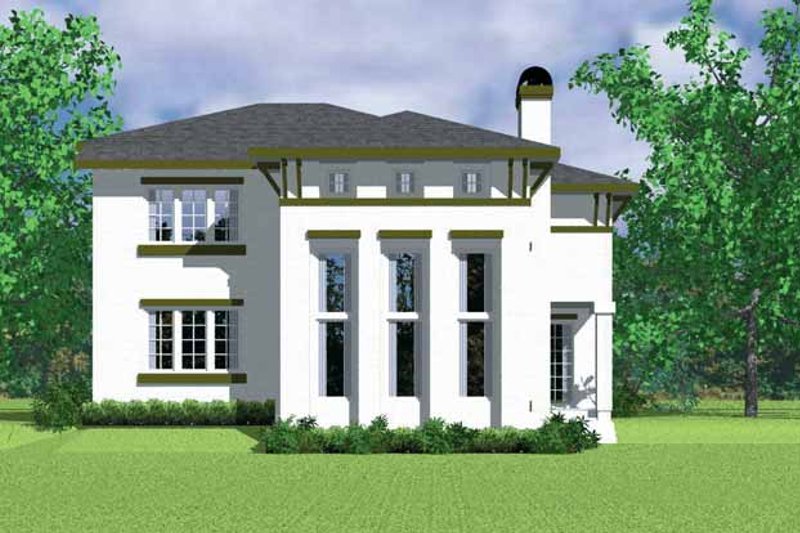 House Plan Design - Prairie Exterior - Rear Elevation Plan #72-1120