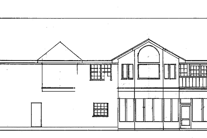 Architectural House Design - Exterior - Rear Elevation for Southern House Plan #952-121 - 4 bed, 3.5 bath