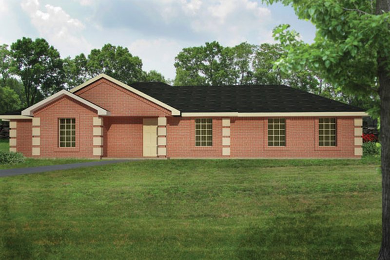 Dream House Plan - Exterior - Front Elevation 3 for Colonial House Plan #1061-26 - 3 bed, 2 bath