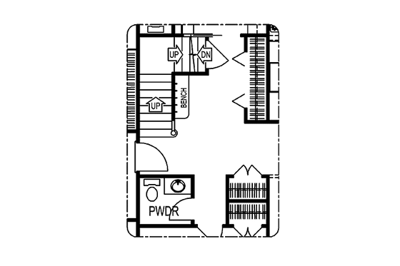 Interior - Entry for Cottage House Plan #11-279 - 4 bed, 3.5 bath