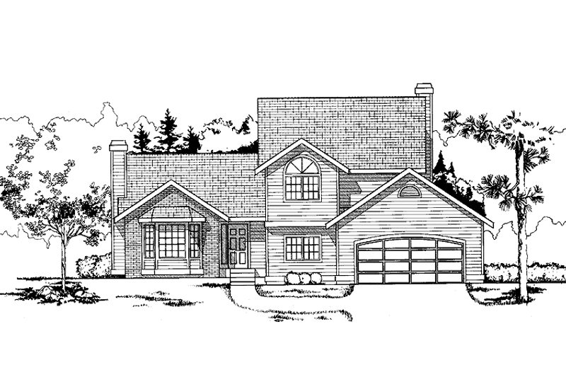 House Plan Design - Contemporary Exterior - Front Elevation Plan #100-505